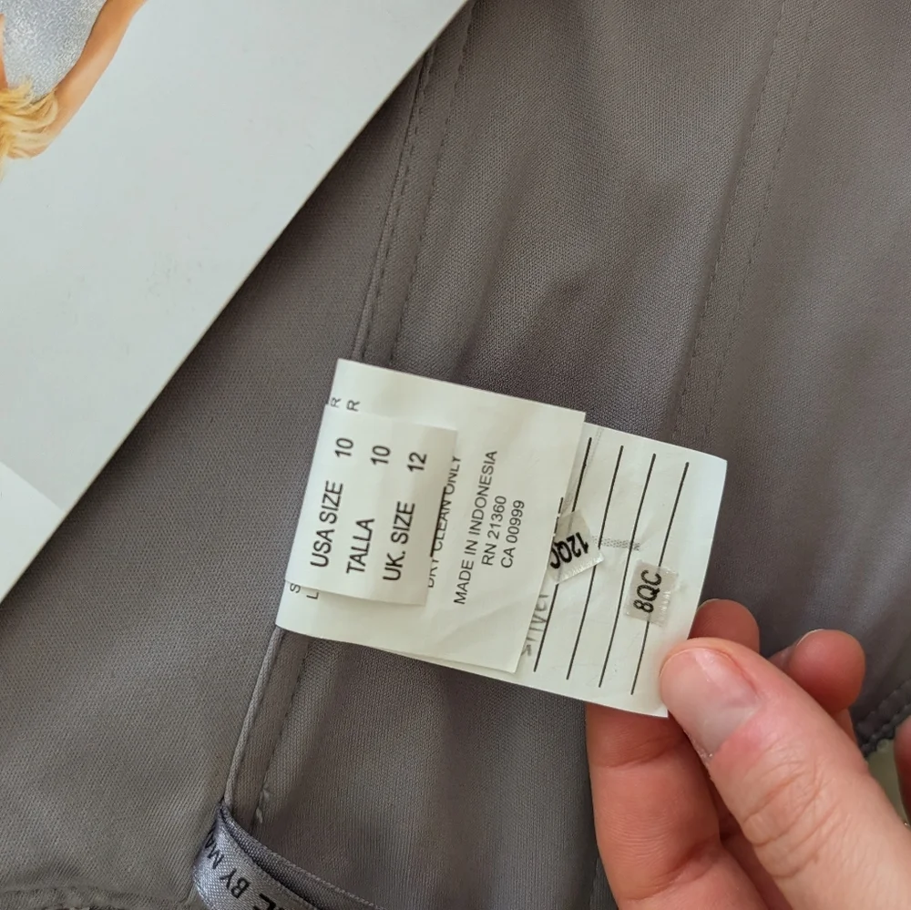 NWT Morilee Madeline Gardner Silver Sequin Gown Size 10 - Picture 16 of 16